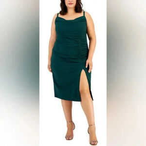 Emerald Sundae NWT Dress Midi Formal Sleeveless Plus  Size Green Size 14